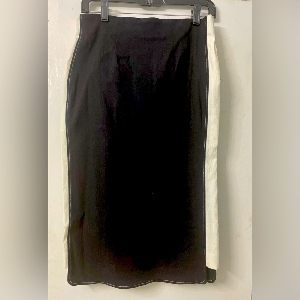 Zac Posen black knee length skirt